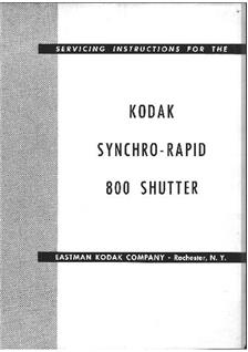 Kodak Shutters manual. Camera Instructions.